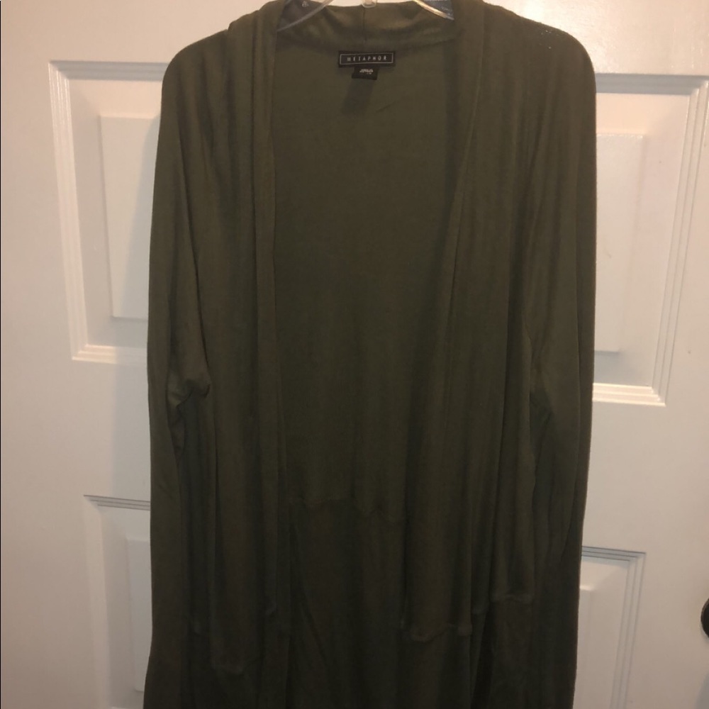 Women’s Army Green Cardigan